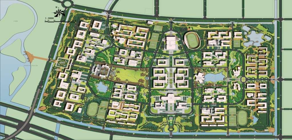 D:\TENGXI\2010\南开大学津南新校区总体规划及建筑设计方案国际征集\总体规划\修建性详细规划\20130306-修规调整-总体设计出图\宣传册子\总图.jpg